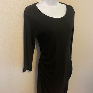 Express long sleeve black dress size small